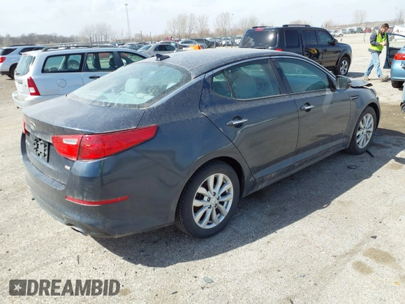 2015 Kia Optima LX z VIN 5XXGM4A7XFG451577, wystawiony jako IAAI lot #41771277 z przebiegiem 60 103 mil mil oraz . Historia ofert i sprzedaży dostępna na DreamBid. Obrazek 4.