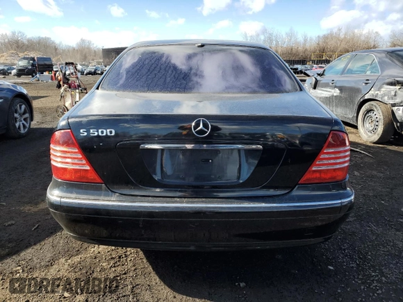 2004 Mercedes-Benz S-Class 5.0L with VIN WDBNG75J74A404066, listed as a Copart auction lot 42602405 with 0 mi miles and Salvage Title. Bid and sale history available at carsss.com. Image 6.