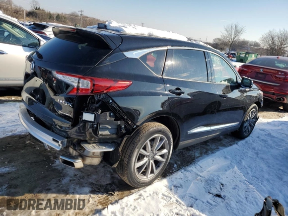 2023 Acura RDX w/Technology Package with VIN 5J8TC2H57PL015783, listed as a Copart auction lot 87939925 with 2,901 mi miles and Salvage Title. Bid and sale history available at carsss.com. Image 3.