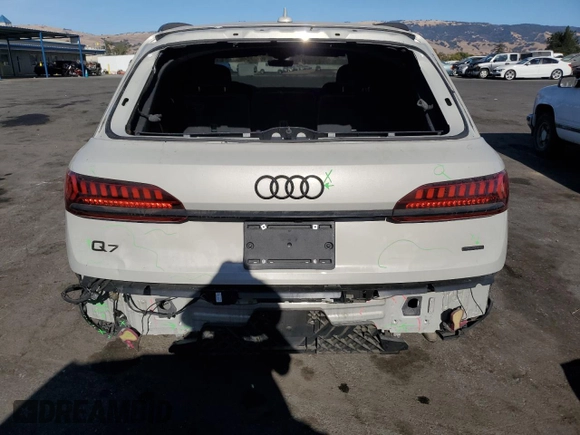 2021 Audi Q7 Premium with VIN WA1AXAF74MD015328, listed as a Copart auction lot 75545144 with 65,854 mi miles and Salvage title. Bid and sale history available at DreamBid. Image 6.