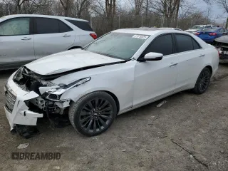 2017 Cadillac CTS Luxury AWD with VIN 1G6AX5SX8H0159662, listed as a Copart auction lot 47573825 with 51,264 mi miles and Salvage title. Bid and sale history available at DreamBid. Image 1.