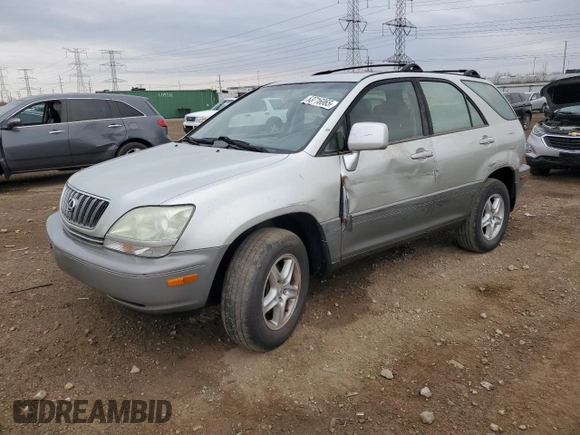 2003 Lexus RX 300 z VIN JTJHF10U330300482, wystawiony jako Copart lot #53716065 z przebiegiem 170 099 mil mil oraz Szkoda całkowita • Salvage title. Historia ofert i sprzedaży dostępna na DreamBid. Obrazek 1.
