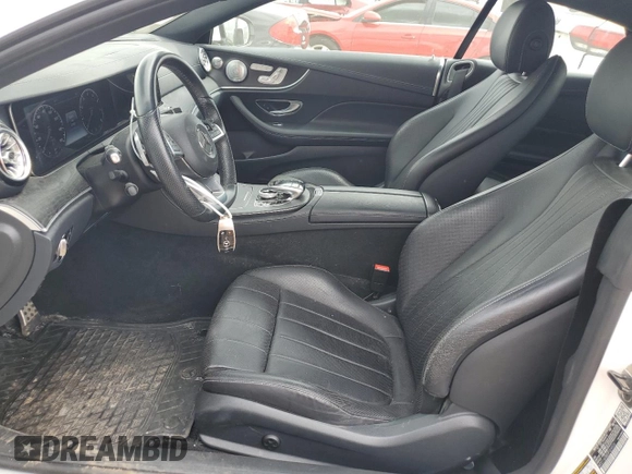 2018 Mercedes-Benz E-Class E 400 with VIN WDD1J6GB2JF024526, listed as a Copart auction lot 57150034 with 57,787 mi miles and Salvage Title. Bid and sale history available at carsss.com. Image 7.