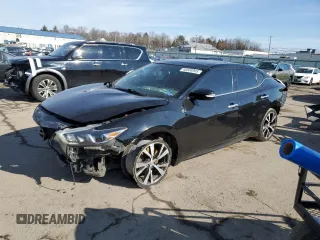 2017 Nissan Maxima SV with VIN 1N4AA6AP3HC377342, listed as a Copart auction lot 46506945 with 118,544 mi miles and Salvage Title. Bid and sale history available at DreamBid. Image 1.