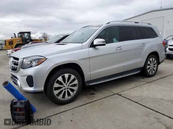 2017 Mercedes-Benz GLS with VIN 4JGDF6EEXHA791789, listed as a Copart auction lot 36477163 with 117,161 mi miles. Bid and sale history available at carsss.com. Image 1.
