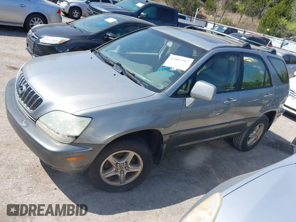 2001 Lexus RX 300 with VIN JTJGF10U010082297, listed as a IAAI auction lot 42007917 with 224,614 mi miles and . Bid and sale history available at DreamBid. Image 2.