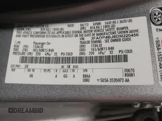 2013 Ford Fiesta SE z VIN 3FADP4BJ8DM220456, wystawiony jako Copart lot #58596825 z przebiegiem 115 933 mil mil oraz Szkoda całkowita • Salvage title. Historia ofert i sprzedaży dostępna na DreamBid. Obrazek 12.