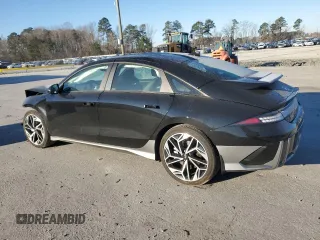 2023 Hyundai IONIQ 6 SEL with VIN KMHM34AC9PA029814, listed as a Copart auction lot 89076885 with 25,273 mi miles and Salvage Title. Bid and sale history available at carsss.com. Image 2.