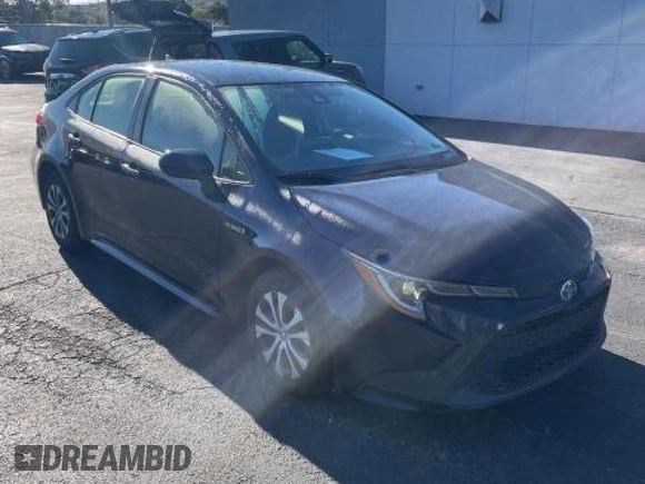 2021 Toyota Corolla Hybrid LE with VIN JTDEAMDE0MJ009233, listed as a Copart auction lot 47051805 with 212,244 mi miles and Clean Title. Bid and sale history available at carsss.com. Image 1.