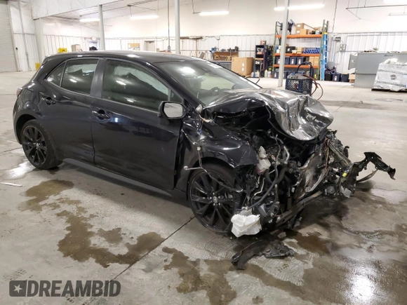 2021 Toyota Corolla SE with VIN JTND4MBE9M3122359, listed as a Copart auction lot 77909354 with 53,805 mi miles and Salvage Title. Bid and sale history available at DreamBid. Image 4.