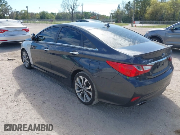 2014 Hyundai Sonata Limited with VIN 5NPEC4AB9EH834587, listed as a IAAI auction lot 41751055 with 193,959 mi miles and . Bid and sale history available at DreamBid. Image 3.