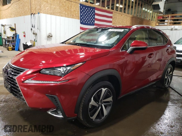 2021 Lexus NX 300h with VIN JTJGJRDZ3M2166206, listed as a Copart auction lot 51825955 with 11,399 mi miles and Salvage Title. Bid and sale history available at DreamBid. Image 1.