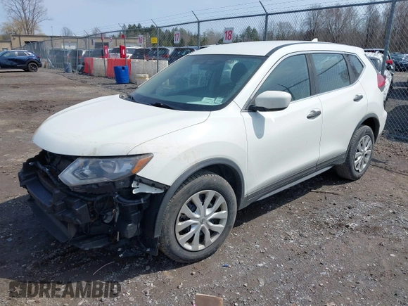2017 Nissan Rogue SV with VIN KNMAT2MV1HP533572, listed as a IAAI auction lot 41999948 with 190,216 mi miles. Bid and sale history available at carsss.com. Image 18.
