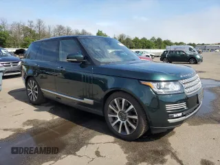 2014 Land Rover Range Rover Supercharged Autobiography with VIN SALGV2TFXEA176348, listed as a Copart auction lot 61078535 with 93,054 mi miles and Salvage title. Bid and sale history available at DreamBid. Image 4.