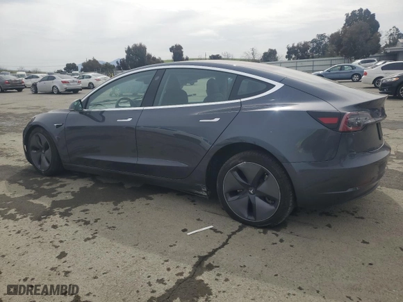2018 Tesla Model 3 Long Range Battery with VIN 5YJ3E1EA1JF158257, listed as a Copart auction lot 49722065 with 48,657 mi miles and Salvage Title. Bid and sale history available at carsss.com. Image 2.