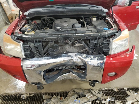 2012 Nissan Titan SV with VIN 1N6BA0EC6CN321585, listed as a Copart auction lot 80860004 with 141,092 mi miles and Salvage Title. Bid and sale history available at carsss.com. Image 11.