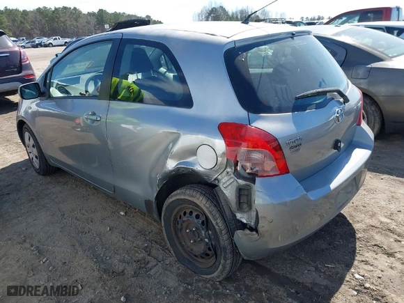 2007 Toyota Yaris with VIN JTDJT923175048904, listed as a IAAI auction lot 41673959 with 117,539 mi miles. Bid and sale history available at carsss.com. Image 3.