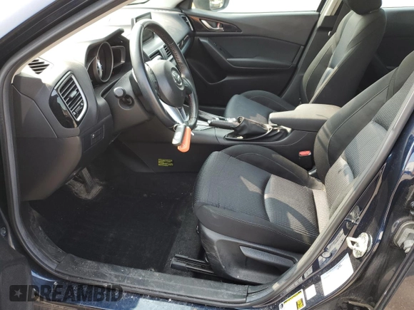 2016 Mazda 3 i Touring with VIN 3MZBM1L74GM318638, listed as a Copart auction lot 59168915 with 88,947 mi miles and Salvage title. Bid and sale history available at DreamBid. Image 7.