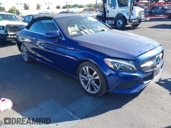 2017 Mercedes-Benz C 300 with VIN WDDWK4JBXHF498878, listed as a IAAI auction lot 41311095 with 77,541 mi miles and . Bid and sale history available at DreamBid. Image 1.