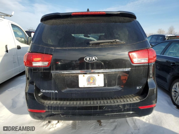 2017 Kia Sedona EX with VIN KNDMC5C12H6256692, listed as a Copart auction lot 87614645 with 78,887 mi miles and Salvage Title. Bid and sale history available at carsss.com. Image 6.