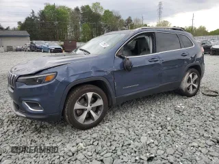 2020 Jeep Cherokee Limited with VIN 1C4PJLDB0LD653580, listed as a Copart auction lot 52700875 with 114,517 mi miles and Salvage title. Bid and sale history available at DreamBid. Image 1.