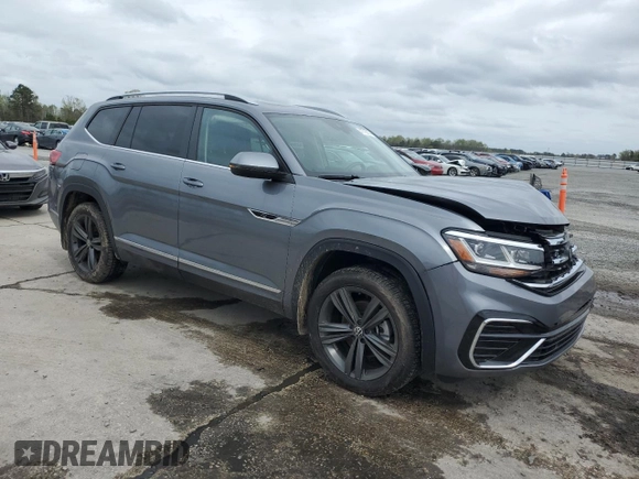 2022 Volkswagen Atlas 3.6L V6 SEL R-Line with VIN 1V2AR2CA7NC517861, listed as a Copart auction lot 47723674 with 14,311 mi miles and Salvage Title. Bid and sale history available at carsss.com. Image 4.