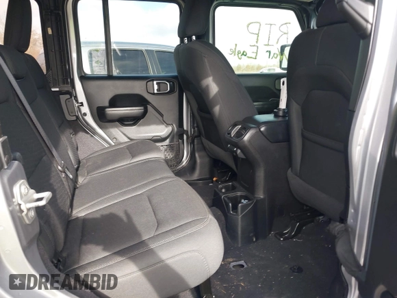 2020 Jeep Wrangler Unlimited Sport S with VIN 1C4HJXDG4LW221778, listed as a IAAI auction lot 41441662 with 76,026 mi miles and . Bid and sale history available at DreamBid. Image 8.