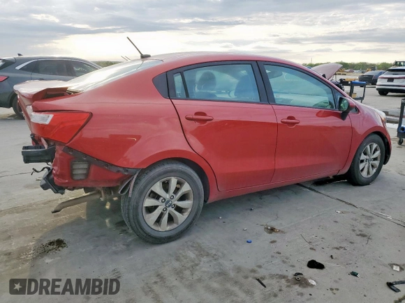 2017 Kia Rio EX with VIN KNADN4A30H6058618, listed as a Copart auction lot 49599575 with 97,654 mi miles and Salvage Title. Bid and sale history available at carsss.com. Image 3.