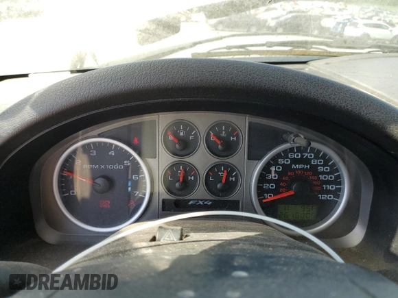 2006 Ford F-150 XLT with VIN 1FTPW14576FA46097, listed as a Copart auction lot 62087385 with 261,600 mi miles and Clean title. Bid and sale history available at DreamBid. Image 9.