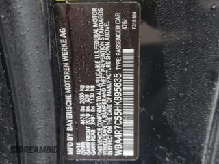 2017 BMW 4 Series 430i with VIN WBA4R7C55HK895635, listed as a Copart auction lot 82909364 with 73,788 mi miles and Salvage Title. Bid and sale history available at DreamBid. Image 12.