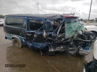 1989 Chevrolet Express Beauville with VIN 1GNEG25K5K7117906, listed as a Copart auction lot 50398923 with 48,396 mi miles and Salvage Title. Bid and sale history available at carsss.com. Image 4.