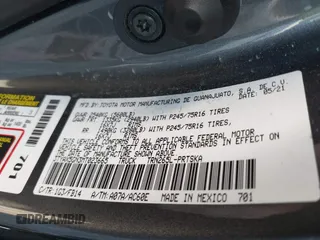 2021 Toyota Tacoma SR z VIN 3TYAX5GN3MT023665, wystawiony jako IAAI lot #41399435 z przebiegiem 53 552 mil mil oraz . Historia ofert i sprzedaży dostępna na DreamBid. Obrazek 9.
