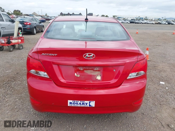2015 Hyundai Accent GLS with VIN KMHCT4AE6FU848256, listed as a IAAI auction lot 42052721 with 63,453 mi miles. Bid and sale history available at carsss.com. Image 16.