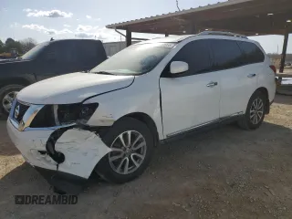 2013 Nissan Pathfinder SV with VIN 5N1AR2MN3DC685199, listed as a Copart auction lot 48258955 with 114,820 mi miles and Salvage Title. Bid and sale history available at carsss.com. Image 1.