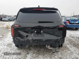 2024 Kia Telluride EX with VIN 5XYP3DGC9RG424653, listed as a Copart auction lot 44576655 with 27,418 mi miles and Salvage Title. Bid and sale history available at carsss.com. Image 6.