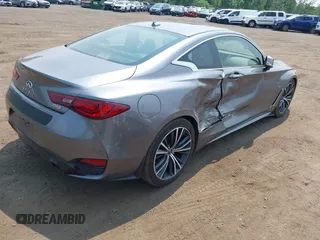 2020 Infiniti Q60 Luxe with VIN JN1EV7EKXLM340458, listed as a IAAI auction lot 42450765 with 64,048 mi miles and . Bid and sale history available at DreamBid. Image 4.