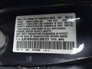2013 Acura RDX with VIN 5J8TB3H35DL006731, listed as a IAAI auction lot 41132026 with 122,975 mi miles. Bid and sale history available at carsss.com. Image 9.