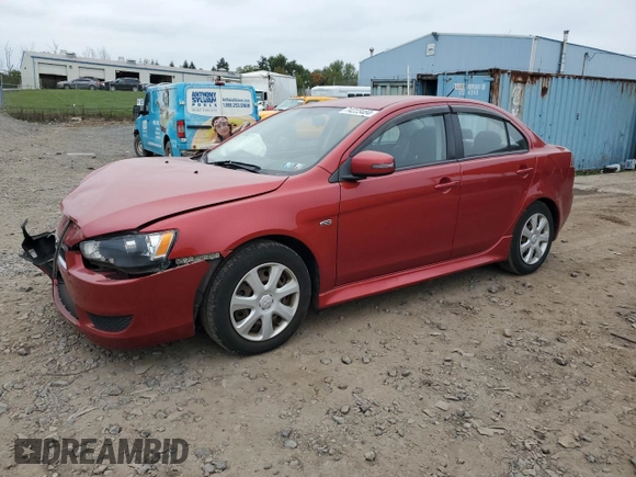 2015 Mitsubishi Lancer ES with VIN JA32U2FUXFU002132, listed as a Copart auction lot 74223484 with 154,635 mi miles and Salvage Title. Bid and sale history available at carsss.com. Image 1.