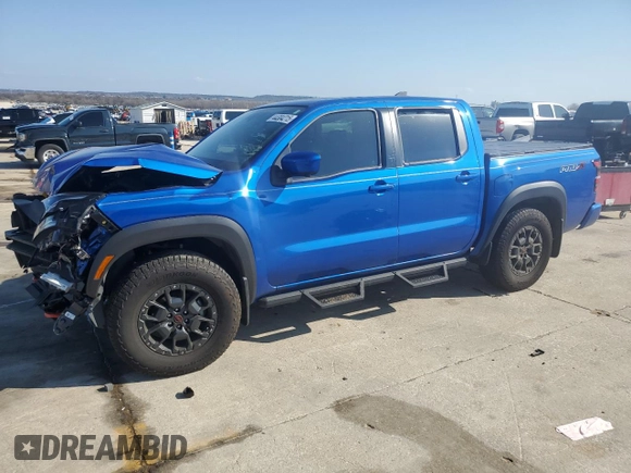 2024 Nissan Frontier Pro-X z VIN 1N6ED1EJ2RN646428, wystawiony jako Copart lot #44304215 z przebiegiem 5 853 mil mil oraz Szkoda całkowita • Salvage title. Historia ofert i sprzedaży dostępna na DreamBid. Obrazek 1.