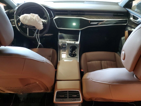 2019 Audi A7 Premium Plus with VIN WAUR2AF22KN050708, listed as a Copart auction lot 82110584 with 0 mi miles and Salvage Title. Bid and sale history available at carsss.com. Image 8.