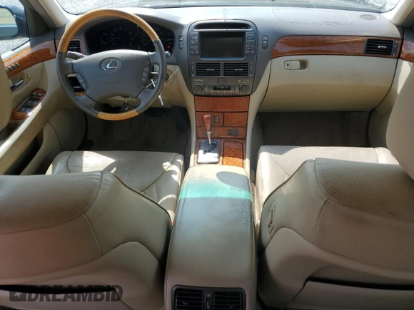 2005 Lexus LS 430 with VIN JTHBN36F755027678, listed as a Copart auction lot 48911105 with 222,379 mi miles and Salvage Title. Bid and sale history available at carsss.com. Image 8.