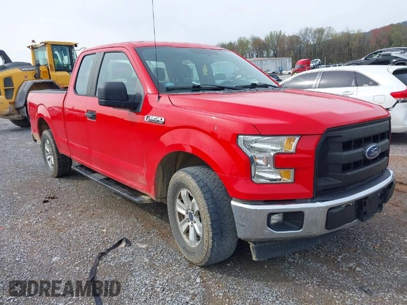 2017 Ford F-150 XL with VIN 1FTEX1C8XHKC88988, listed as a IAAI auction lot 41866592 with 121,709 mi miles. Bid and sale history available at carsss.com. Image 1.