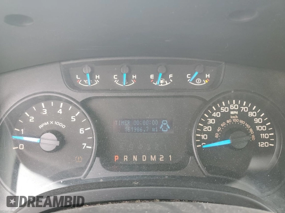 2013 Ford F-150 XL with VIN 1FTMF1CM7DKG16566, listed as a Copart auction lot 56640385 with 161,986 mi miles and Salvage title. Bid and sale history available at DreamBid. Image 9.