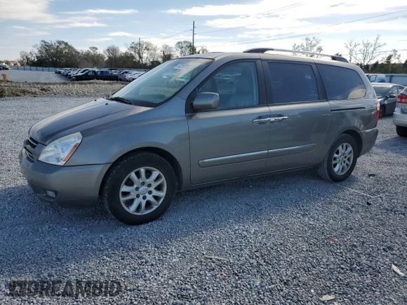 2010 Kia Sedona EX with VIN KNDMH4C37A6329588, listed as a Copart auction lot 88289775 with 127,529 mi miles and Clean Title. Bid and sale history available at carsss.com. Image 1.