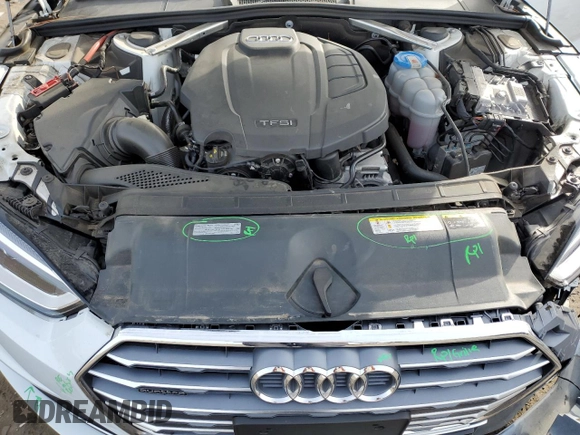 2019 Audi A5 Sportback Premium Plus with VIN WAUENCF58KA023337, listed as a Copart auction lot 45813494 with 42,650 mi miles. Bid and sale history available at carsss.com. Image 11.