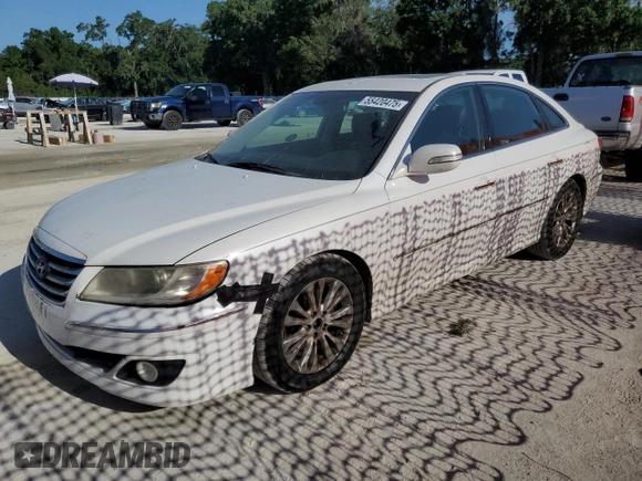 2011 Hyundai Azera Limited with VIN KMHFC4DF7BA525220, listed as a Copart auction lot 55420475 with 157,129 mi miles and Clean Title. Bid and sale history available at DreamBid. Image 1.