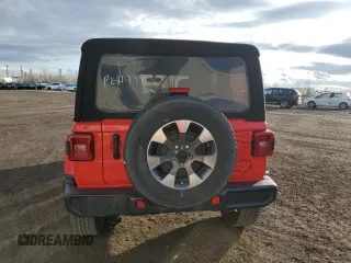 2021 Jeep Wrangler Unlimited Sahara High Altitude with VIN 1C4HJXEG9MW865180, listed as a Copart auction lot 81466964 with 72,975 mi miles and Clean title. Bid and sale history available at DreamBid. Image 6.