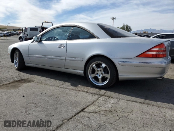 2001 Mercedes-Benz CL 500/600 z VIN WDBPJ75J01A012178, wystawiony jako Copart lot #79501584 z przebiegiem 91 331 mil mil oraz Czysty tytuł • Clean title. Historia ofert i sprzedaży dostępna na DreamBid. Obrazek 2.