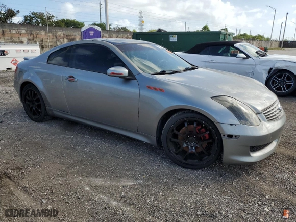 2006 Infiniti G35 Coupe with VIN JNKCV54E56M710951, listed as a Copart auction lot 79051624 with 163,629 mi miles and Salvage Title. Bid and sale history available at carsss.com. Image 4.