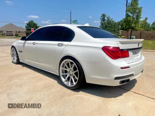 2010 BMW 7 Series 750Li with VIN WBAKB8C58ACY64395, listed as a Copart auction lot 63885205 with 137,375 mi miles and Salvage title. Bid and sale history available at DreamBid. Image 3.